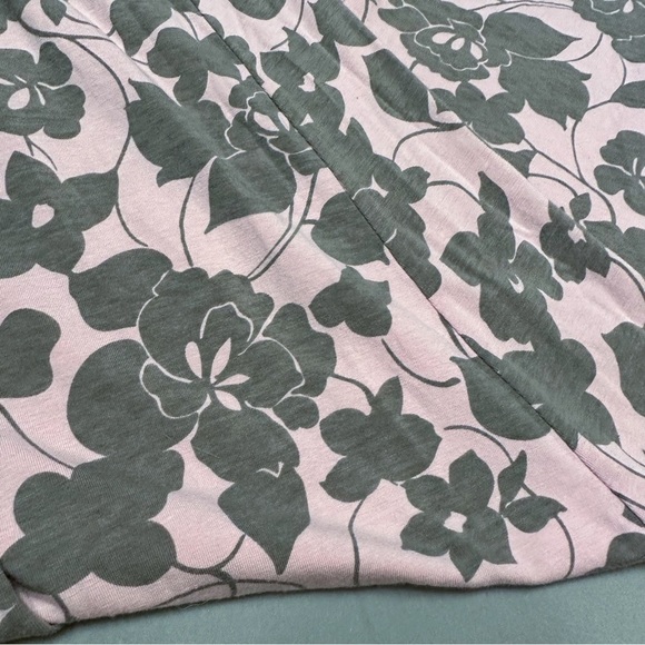 GARNET HILL soft floral pink gray maxi dress, S. - Picture 7 of 11